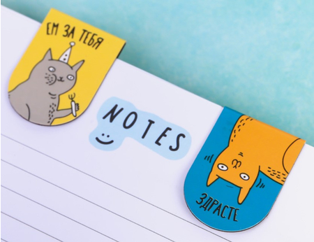 Набор магнитных закладок для книг Sima-Land, 6 шт., «Котейкины» Набор магнитных закладок для книг Sima-Land, 6 шт., «Котейкины»