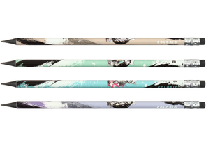 Карандаш чернографитный Colorio, твердость грифеля ТМ, с ластиком, корпус ассорти Карандаш чернографитный Colorio, твердость грифеля ТМ, с ластиком, корпус ассорти