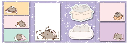 Набор стикеров Pusheen, 8 блоков*20 л.