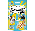 Лакомство Dreamies (для взрослых кошек), 60 г, «Микс: лосось, сыр»