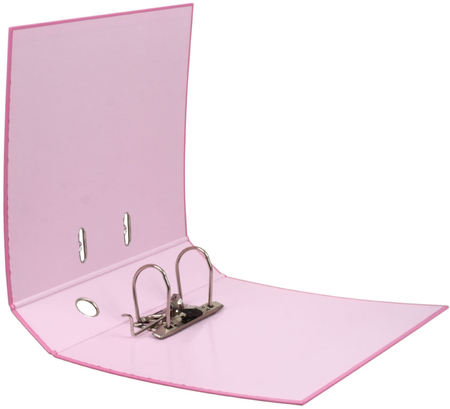 Папка-регистратор с односторонним ламинированным покрытием №1School, корешок 75 мм, Kitty, розовый