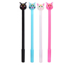 Ручка-прикол гелевая Calligrata, «Кот», корпус ассорти, стержень синий