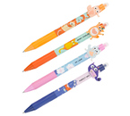 Ручка гелевая автоматическая Meshu «Пиши-Стирай» с топпером, Cool Cats, корпус ассорти, стержень синий