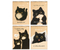 Блокнот на гребне BG А5, 140*200 мм, 60 л., клетка, «Настроение - кот», ассорти
