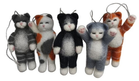 Сувенир из шерсти «Котёнок-малыш» (Ковтун И.В.), 4,2*3*9,5 см, ассорти