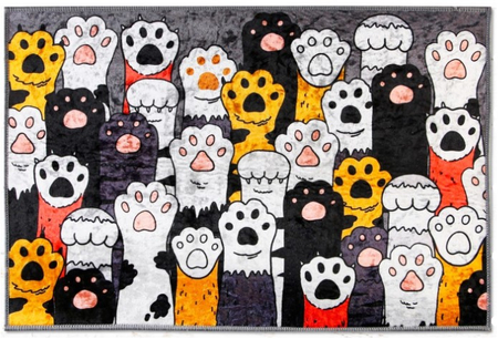 Коврик придверный полиэстровый Sima-Land, 40*60 см, «Лапки»