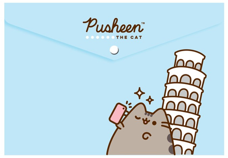 Папка для тетрадей на кнопке Pusheen, 235*330 мм