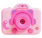 Шкатулка музыкальная пластмассовая механическая «Фотоаппарат-кошечка», 10,5×12,5×16 см, розовая