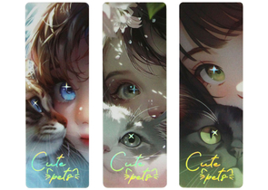 Закладки пластиковые для книг Meshu, 3 шт., 45×135 мм, Сute Girl Закладки пластиковые для книг Meshu, 3 шт., 45×135 мм, Сute Girl