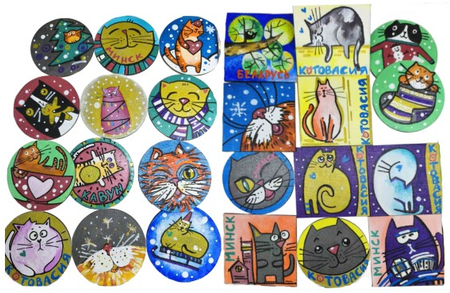 Магнит «Котовасия» (Амельченя О.И.), 7,5*7,5 см, ассорти Магнит «Котовасия» (Амельченя О.И.), 7,5*7,5 см, ассорти