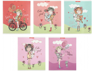 Тетрадь общая А5, 48 л. на скобе «Девочки с питомцами» Тетрадь общая А5, 48 л. на скобе «Девочки с питомцами»