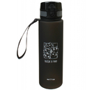 Бутылка для воды пластиковая Meshu, 600 мл, «Выходи за рамки», черная