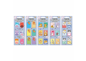 Закладки для книг магнитные Funster, 6 шт., 35×25 мм, «Яркий микс», ассорти