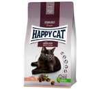 Корм сухой Happy Cat Sterilised Adult для стерилизованных кошек, для кожи и шерсти, 1,3 кг, лосось