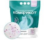 Наполнитель силикагелевый впитывающий «Комфикот», 3,6 л, 1,42 кг, горная лаванда Наполнитель силикагелевый впитывающий «Комфикот», 3,6 л, 1,42 кг, горная лаванда