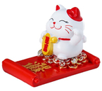 Фигурка-подставка для телефона полистоун «Манэки-нэко», 5,8×8,5×6,5 см, «С пожеланием»