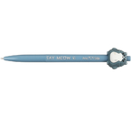 Ручка шариковая автоматическая Meshu с топпером, Fat Cat, корпус синий, стержень синий