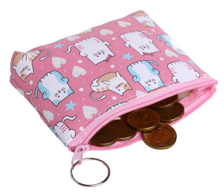 Кошелек детский Sima-Land 13-01-13 / 13-01-01, 12*2,5*8 см, ассорти