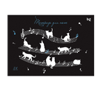 Тетрадь для нот А5 BG, 200×140 мм, 24 л., «Мяу-музыка»