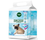 Подстилка впитывающая с угольным фильтром на липучках Triol, 60×90 см