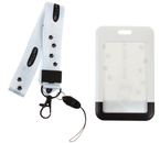 Бейдж пластиковый на тесьме с карабином Meshu, 50×80 мм, Nice Day