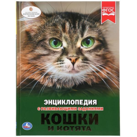 Энциклопедия А4 «Кошки и котята» (с развивающими заданиями), 210*270 мм, 48 страниц, 3+ Энциклопедия А4 «Кошки и котята» (с развивающими заданиями), 210*270 мм, 48 страниц, 3+