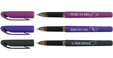 Ручка шариковая Colorio (0,7 мм), корпус ассорти, стержень синий