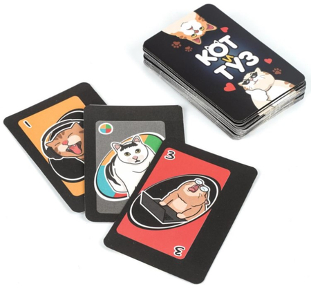 Игра настольная «Кот и Туз», 50 карточек, 7+