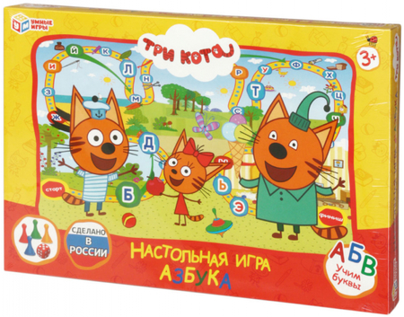 Игра-ходилка «Три кота», «Азбука», 3+