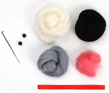 Набор для творчества «Игрушка из шерсти», «Серый котёнок» Набор для творчества «Игрушка из шерсти», «Серый котёнок»