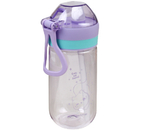 Бутылка для воды пластиковая с трубочкой Meshu, 480 мл, Cat, сиреневая Бутылка для воды пластиковая с трубочкой Meshu, 480 мл, Cat, сиреневая