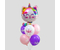 Букет из фольгированных шаров «С днём рождения», 6 шт., «Котик единорог», ассорти
