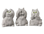 Набор фигурок гипсовых «Три кота: ничего не вижу, не слышу, не говорю»