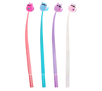 Ручка-прикол гелевая Calligrata, «Котик», корпус ассорти, стержень синий