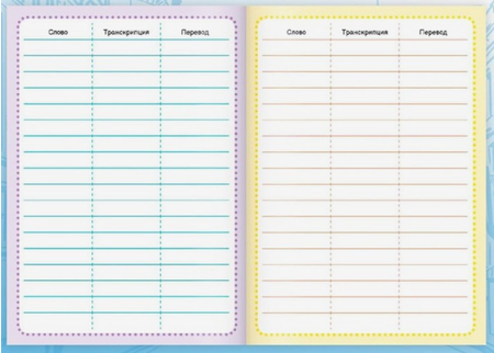 Тетрадь для записи английских слов English Notebook, 145*210 мм, 26 л., линия, «Кот» Тетрадь для записи английских слов English Notebook, 145*210 мм, 26 л., линия, «Кот»