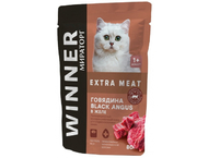 Корм влажный «Мираторг» Winner Extra Meat (для стерилизованных кошек)