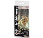 Карандаши цветные ErichKrause Big City Cats, 12 цветов