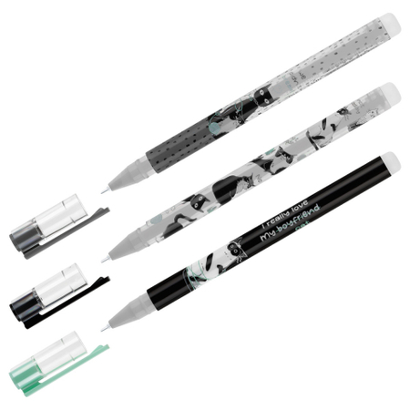 Ручка гелевая Meshu «Пиши-стирай», Cats Knot, корпус ассорти, стержень синий