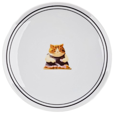 Тарелка керамическая «Котик», диаметр 20 см