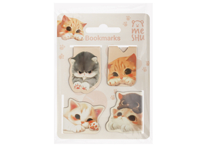 Закладки магнитные для книг Meshu, 4 шт., Cute Kittens