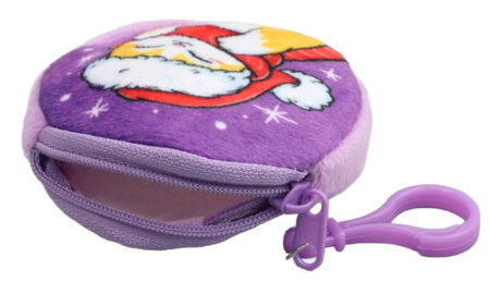 Кошелек детский для мелочи Sima-Land (плюш), 9*1 см, «Котик праздничный», ассорти Кошелек детский для мелочи Sima-Land (плюш), 9*1 см, «Котик праздничный», ассорти