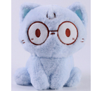 Мягкая игрушка Sima-Land, «Кот в очках», высота 20 см, цвет голубой