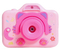 Шкатулка музыкальная пластмассовая механическая «Фотоаппарат-кошечка», 10,5*12,5*16 см, розовая