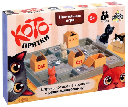Игра настольная «Котопрятки», 1 игрок, 5+
