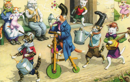 , «Кошачий оркестр с кастрюльками» , «Кошачий оркестр с кастрюльками»