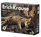 Гуашь ErichKrause, 12 цветов×20 мл, Big City Cats