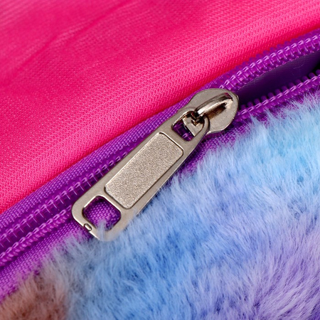 Сумочка меховая детская Sima-Land, 15*13*3 см, «Радужный котик»