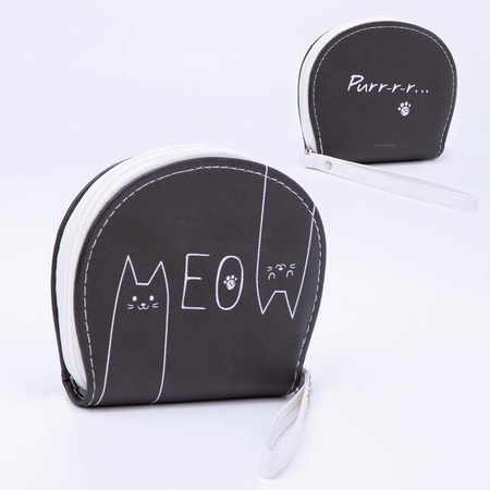 Кошелек молодежный на молнии, 12,5*10,5 см, Meo