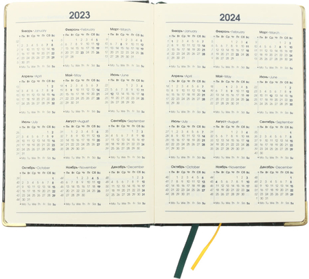 Ежедневник недатированный Business Premium (А5), 145*210 мм, 152 л., Iguana, изумрудный