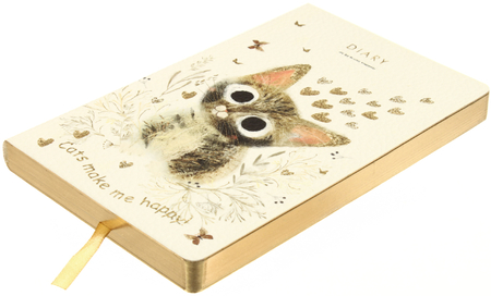 Ежедневник недатированный Bruno Visconti , 125*200 мм, 128 л., «Милый котик»